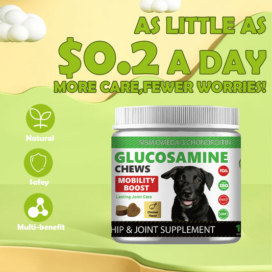 JointPro Premium Dog Joint Supplement Soft Chews - 120 Chews (300g) Hip&joint Bite | Packed with Omega-3, plus Glucosamine, MSM, Chondroitin & Vitamins.Only $0.20 per day to give your fur baby comprehensive joint care they can count on.