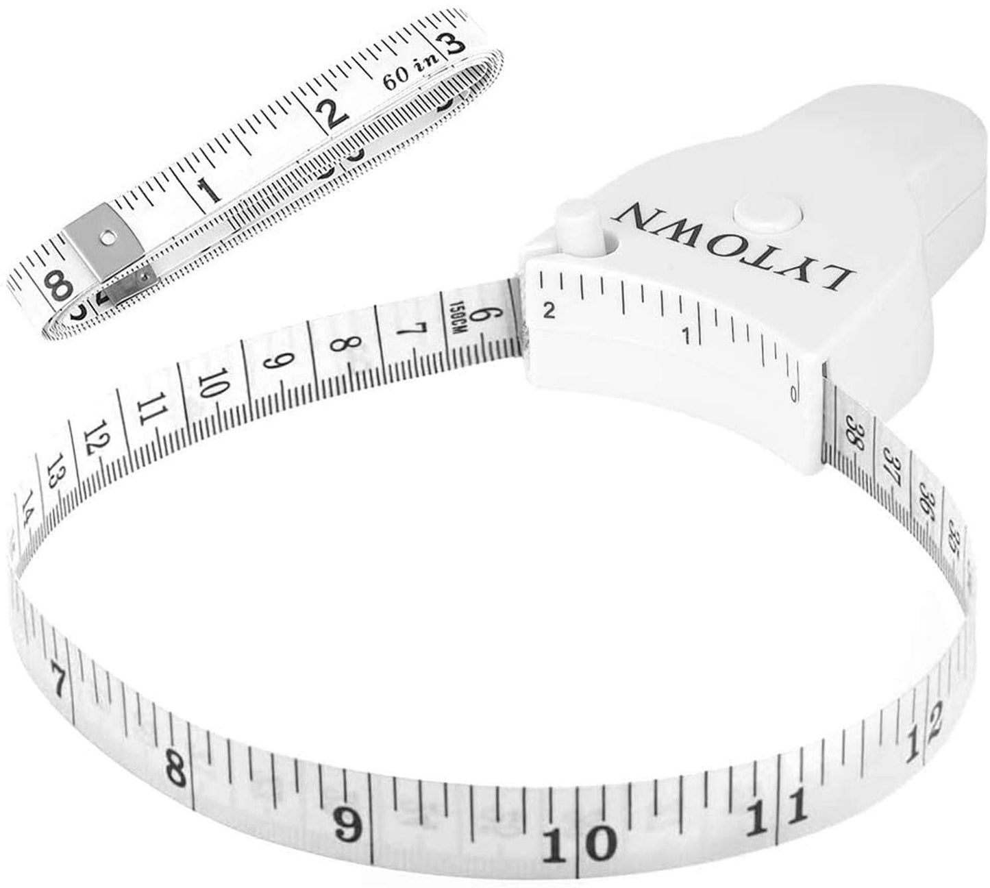 2PCS Tape Measure Body Measuring Tape 60inch (150cm), Retractable Measuring Tape for Body Measurement & Weight Loss, Accurate Body Tape Measure for Fitness, Tailor, Sewing, Handcrafts, Clothes