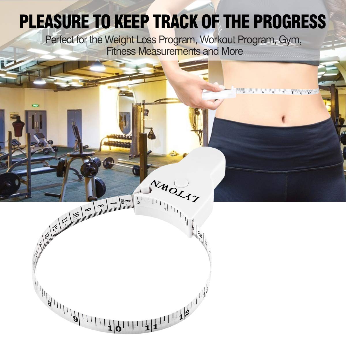 2PCS Tape Measure Body Measuring Tape 60inch (150cm), Retractable Measuring Tape for Body Measurement & Weight Loss, Accurate Body Tape Measure for Fitness, Tailor, Sewing, Handcrafts, Clothes